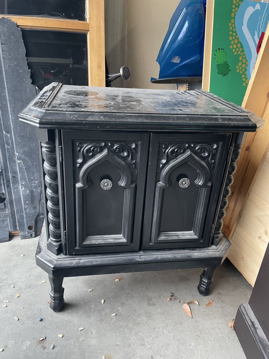Black end table