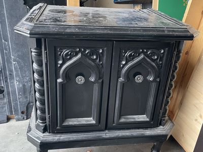 Black end table