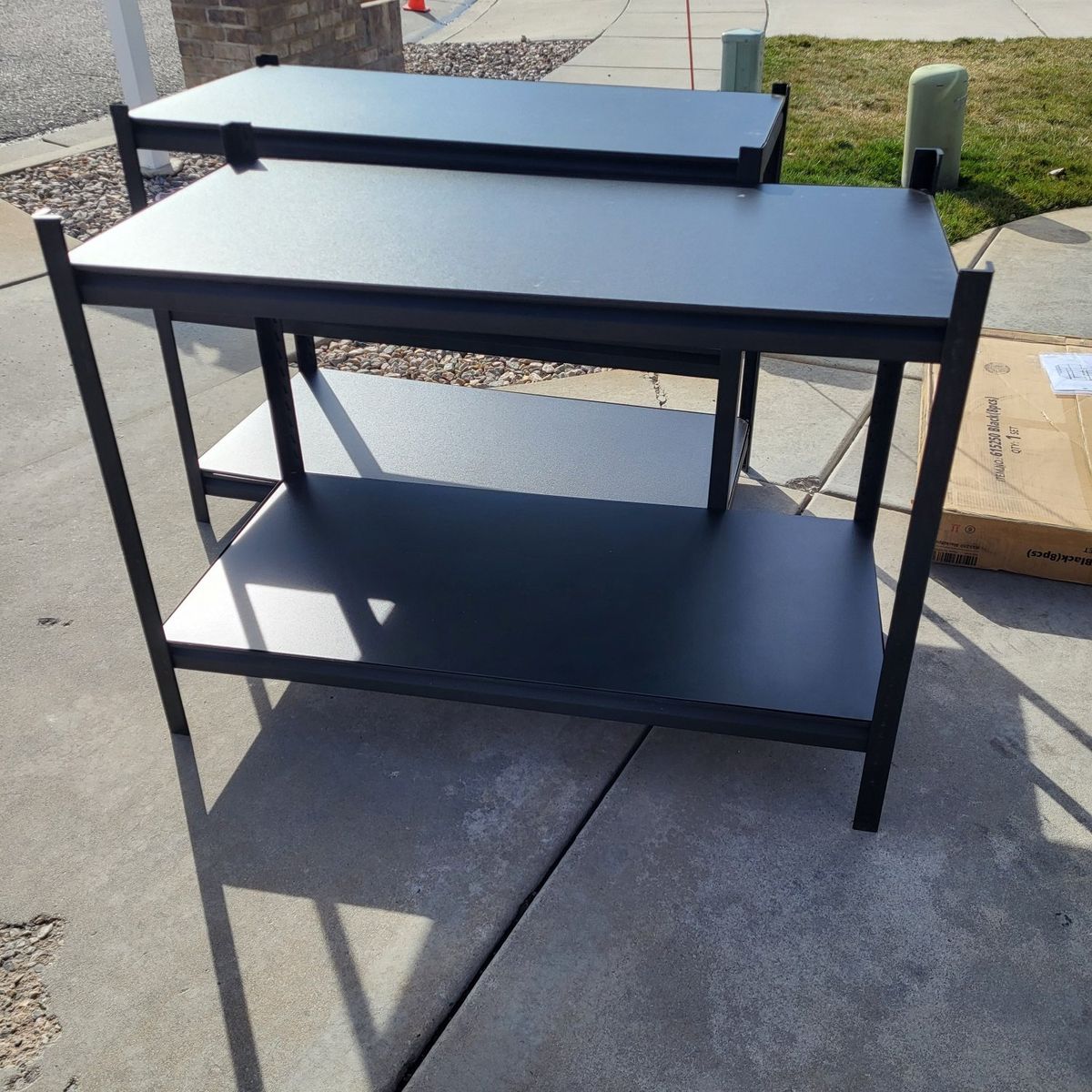 Set of 2* Metal Shelving Rack