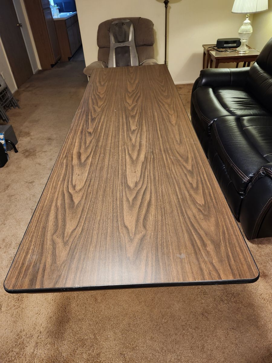 Folding 8 Foot Table-Metal
