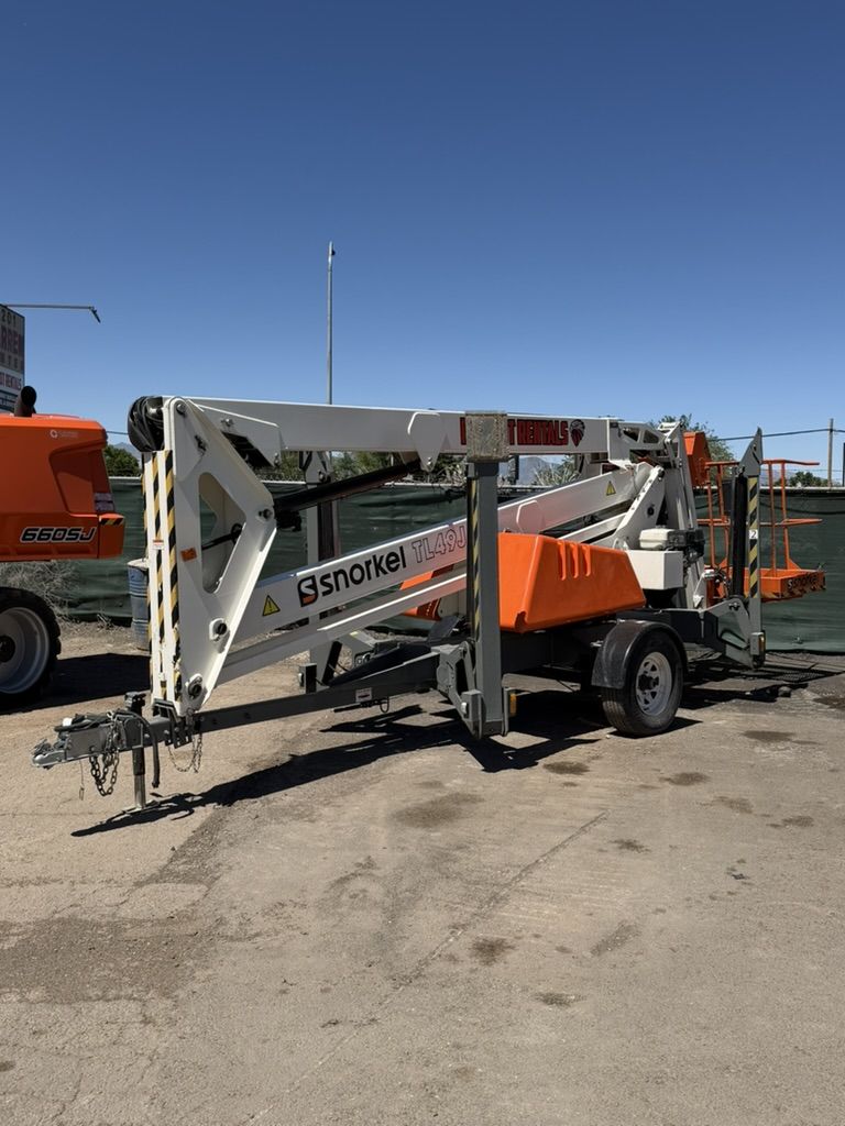 Reach High, Work Around Obstacles & Tow It to the Job – Snorkel TL49J Boom Lift Rental