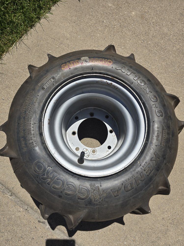 Kenda Sand Gecko Paddle Tires For Kids ATV With More Courage & Horsepower Than Mine.