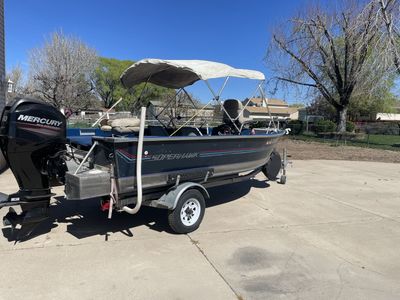 Blue Finn Superhawk fishing boat.
