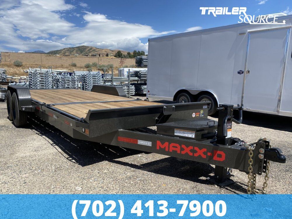 7x22 Maxx-D G8X Tilt Trailer - 17.5K GVWR D-Rings, Torsion Axles