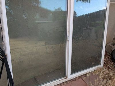 Used J. Roman & Kemp Sliding Glass Door 59-7/8" x 47-7/8" - Low-E, White Frame