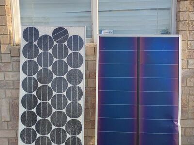 2 Solar Panels 2001 Uni-solar 64W SunWise 85W 54" x 29.5"