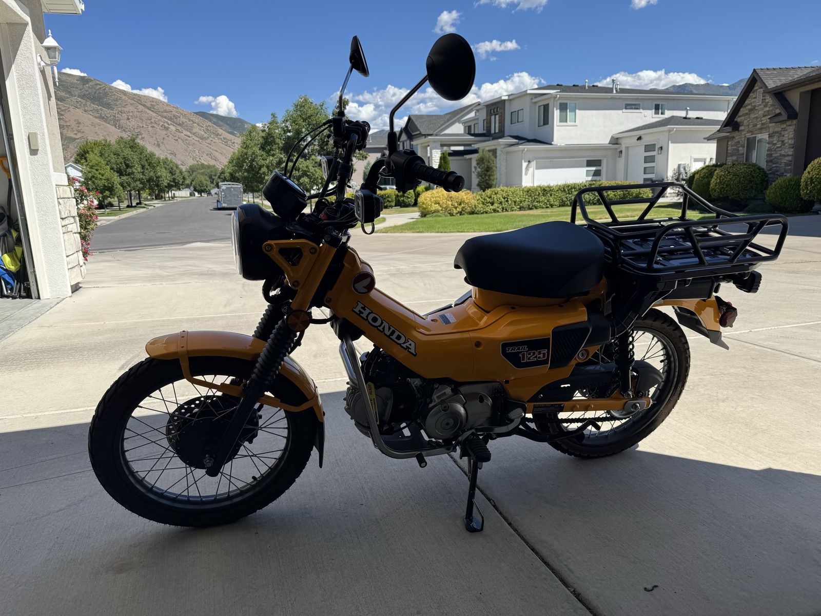 Honda Trail 125 ABS Motorcycle - Yellow, Low Mileage (159 miles