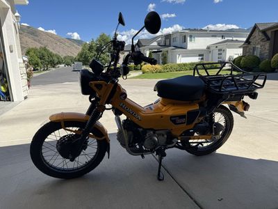 Honda Trail 125 ABS Motorcycle - Yellow, Low Mileage (159 miles