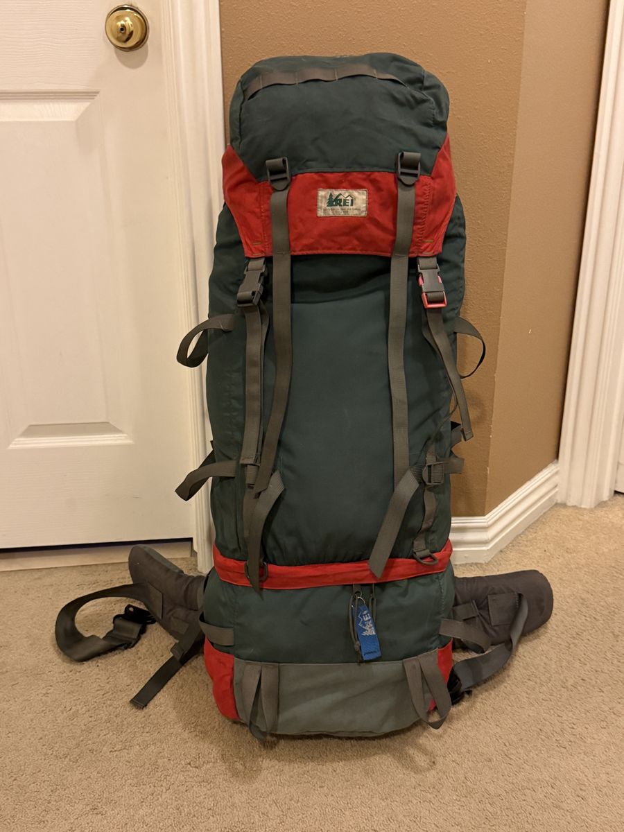 REI Co-op Red/Green Hiking Backpack