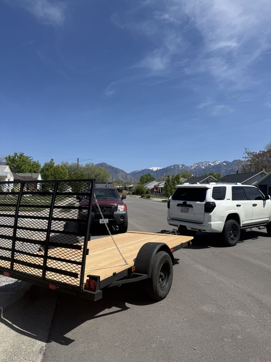 12.5 foot flat bed trailer