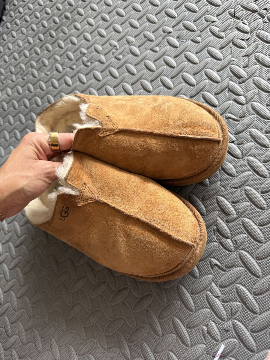 Genuine UGG Chestnut Suede Slippers