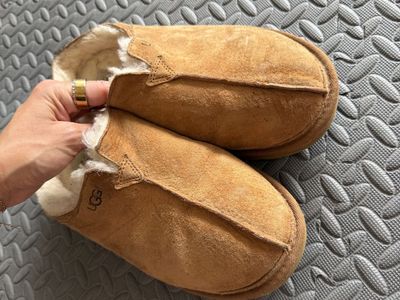 Genuine UGG Chestnut Suede Slippers