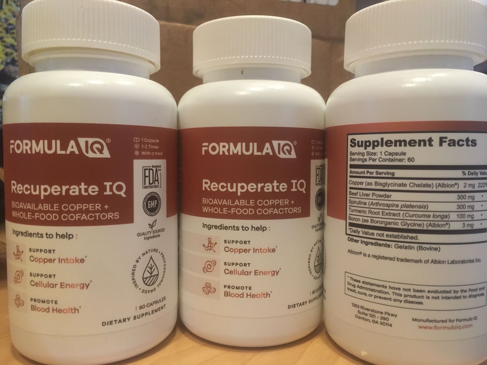 3x recuperate copper fomulaIQ