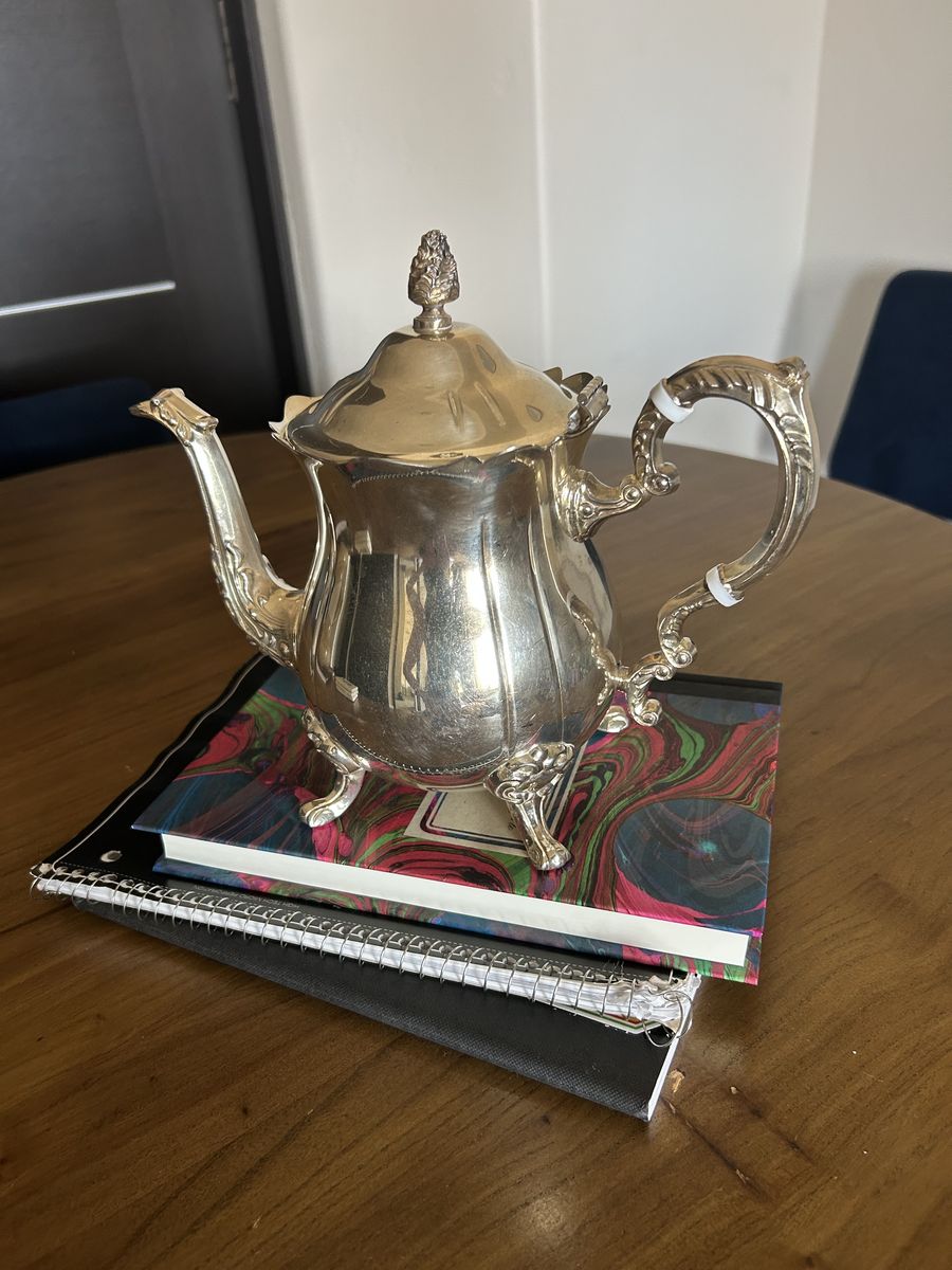 Vintage silver coffee pot