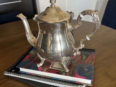 Vintage silver coffee pot