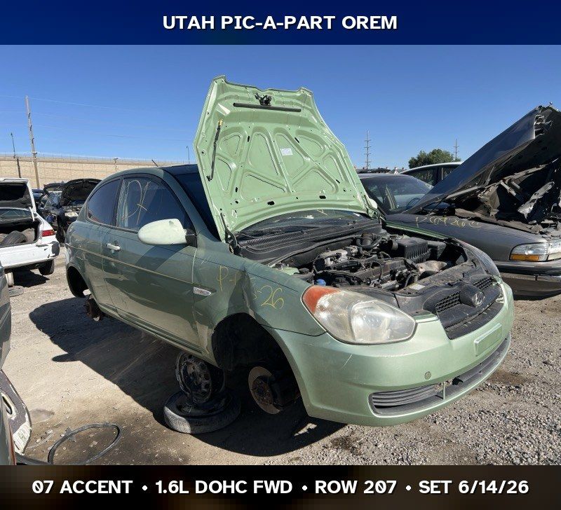 2007 Hyundai Accent Parts - UTPAP Orem