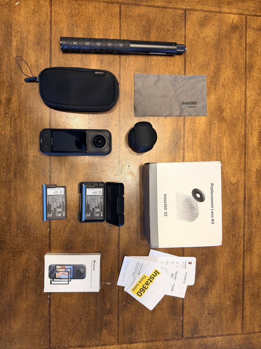 Insta360 X5 + Accessories Bundle - Excellent Condition