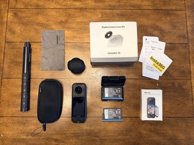 Insta360 X5 + Accessories Bundle - Excellent Condition