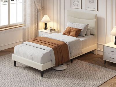 Garvee Twin XL Bed Frame with Headboard