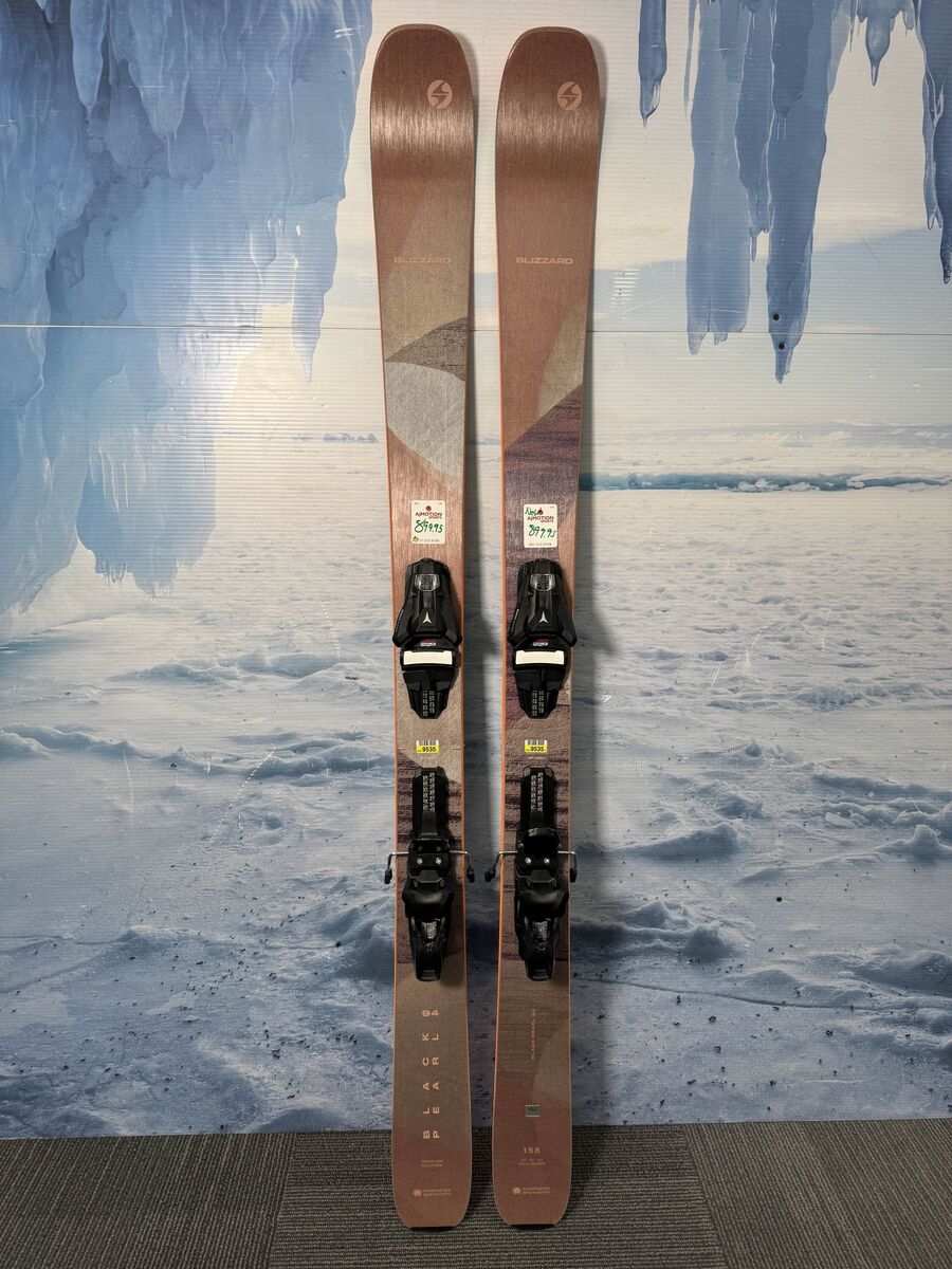 Lightly Used 2026 Blizzard Black Pearl 94 Ski w/ Atomic Strive 11 Demo Bindings - 158CM
