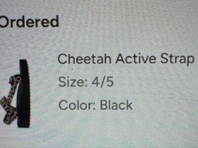 Girls cheetah Sandals Size 4/5