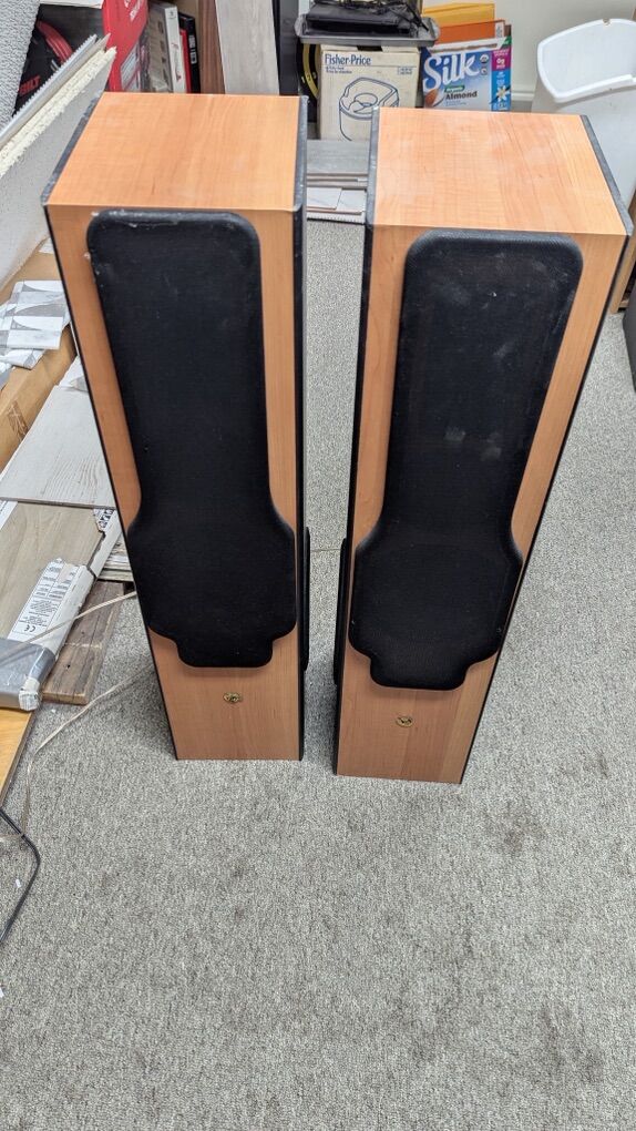 German CAT LEB 3-Way Floor Standing Tower Speakers