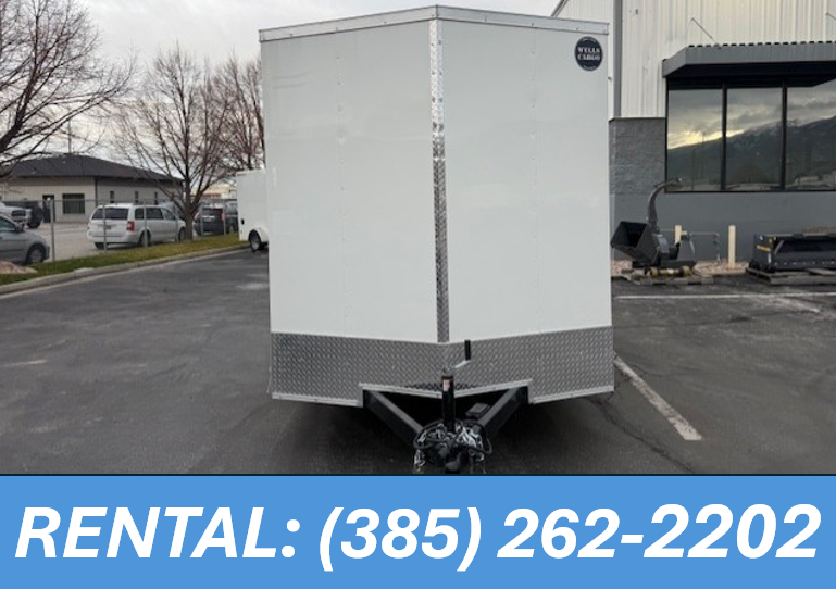 7 X 12 ENCLOSED TRAILER FOR RENT TANDEM AXLE