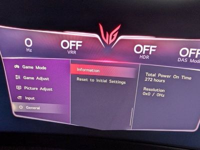 LG 49" UltraGear DQHD VA LED Curved Gaming Monitor 240Hz 1ms Black 49GR85DC-B Low Hours, one red pixel