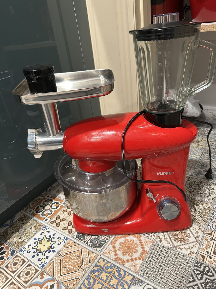 Kuppet 4.5 Qt Stand Mixer with: blender, hook & meat grinder