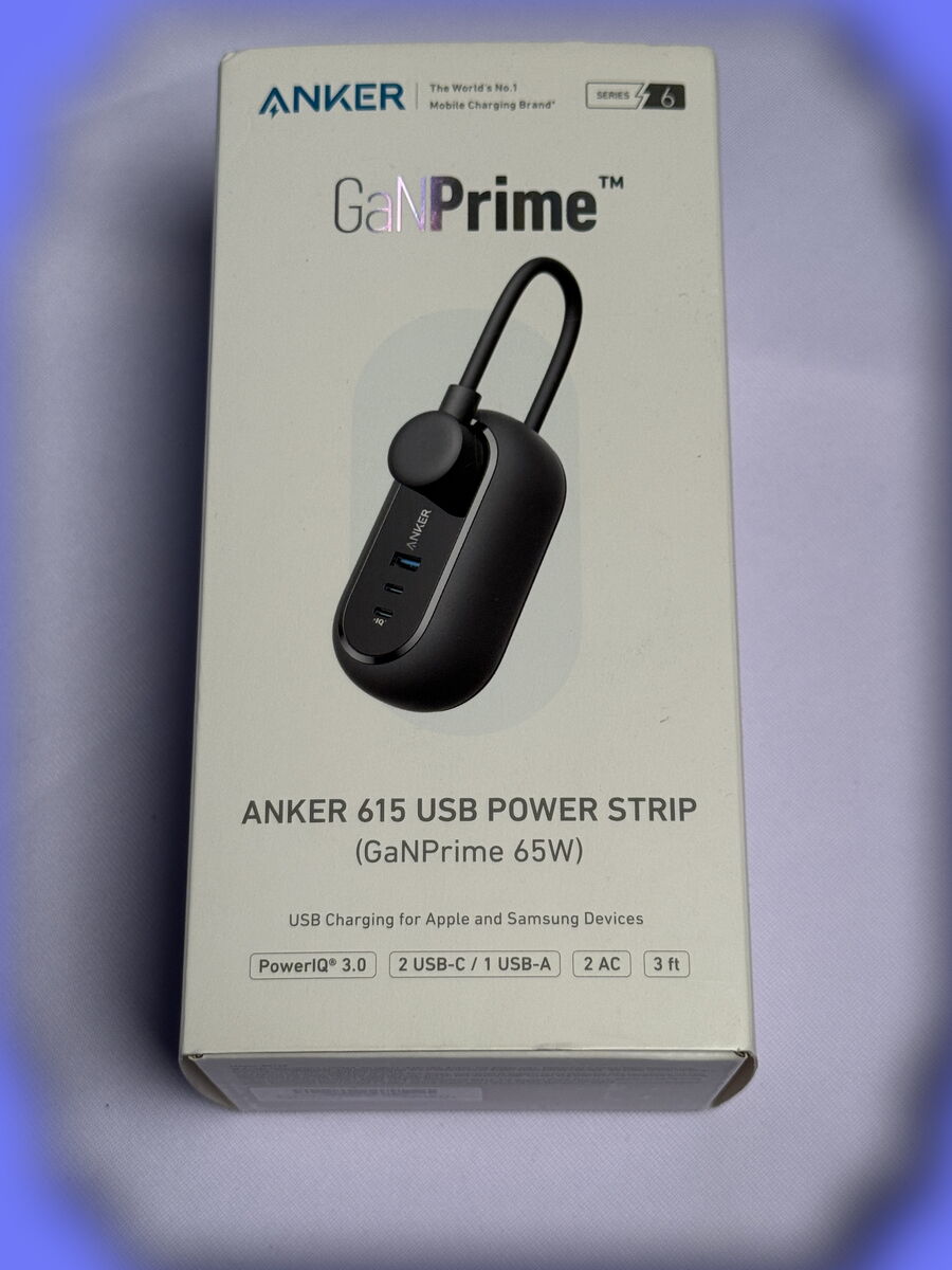 Anker GaNPrime 615 USB Power Strip (GaNPrime 65W Model: A9125111) **Brand New/Never Used**