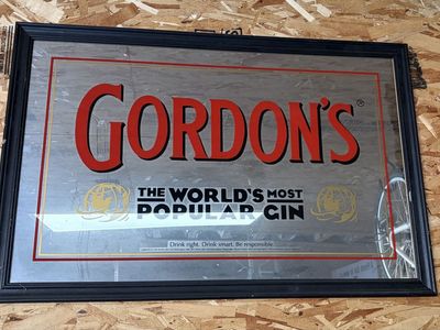Vintage Gordon’s dry gin mirror