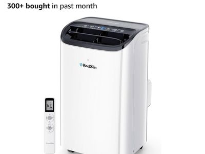 KoolSiln 12,000 BTU Portable AC Unit with Remote, Cools up to 550 Sq.Ft., White