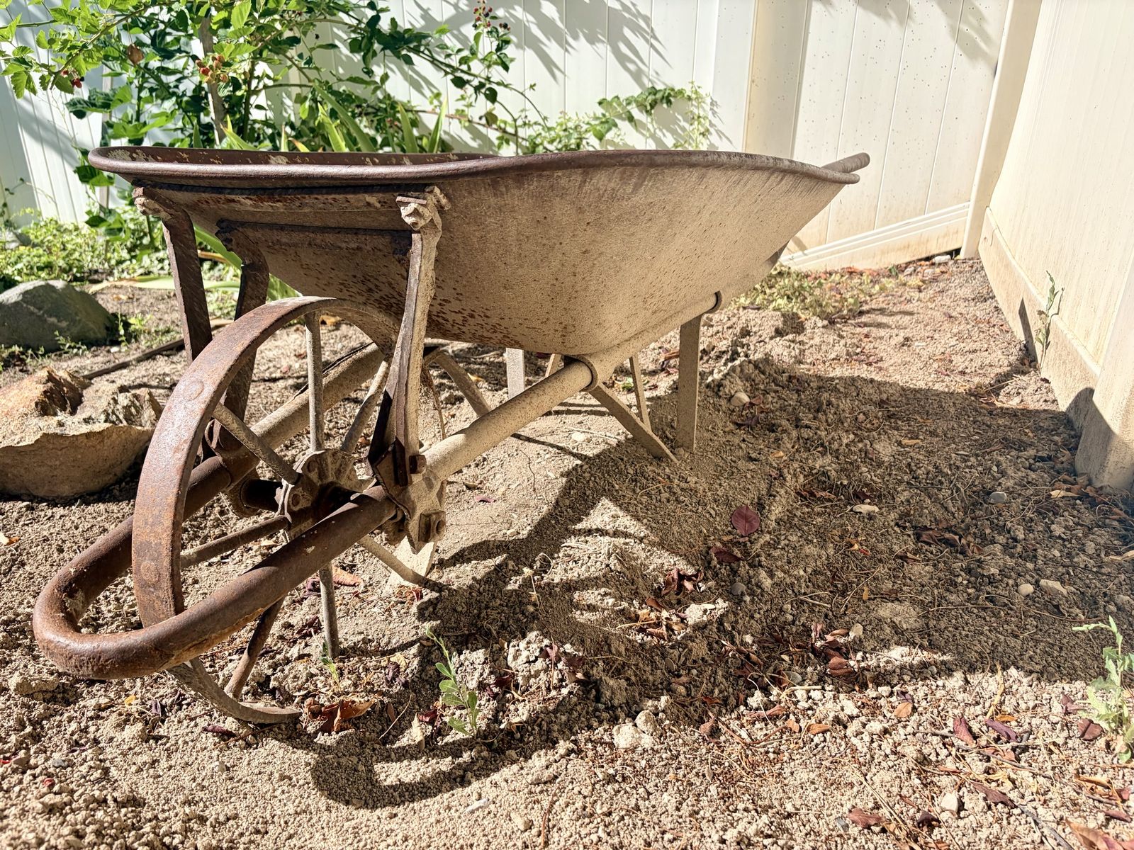 Antique wheelbarrow