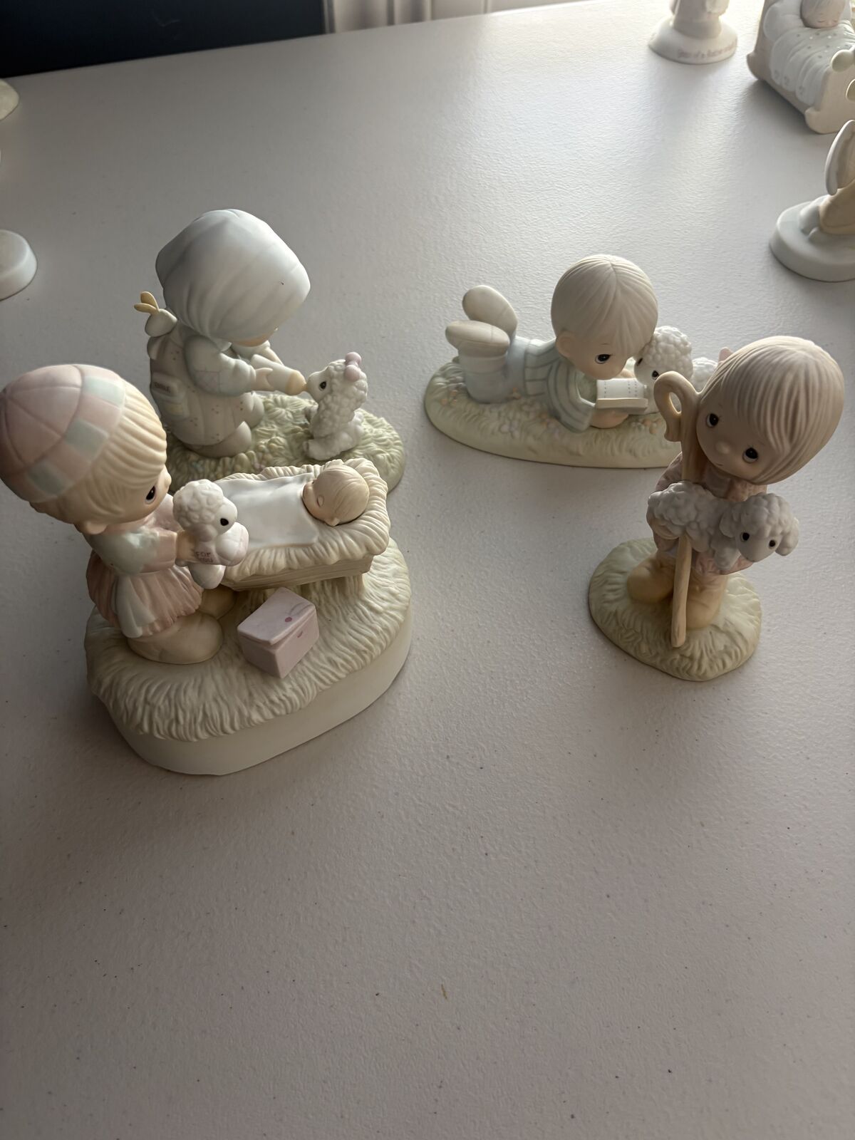 Precious Moments - figures with lambs