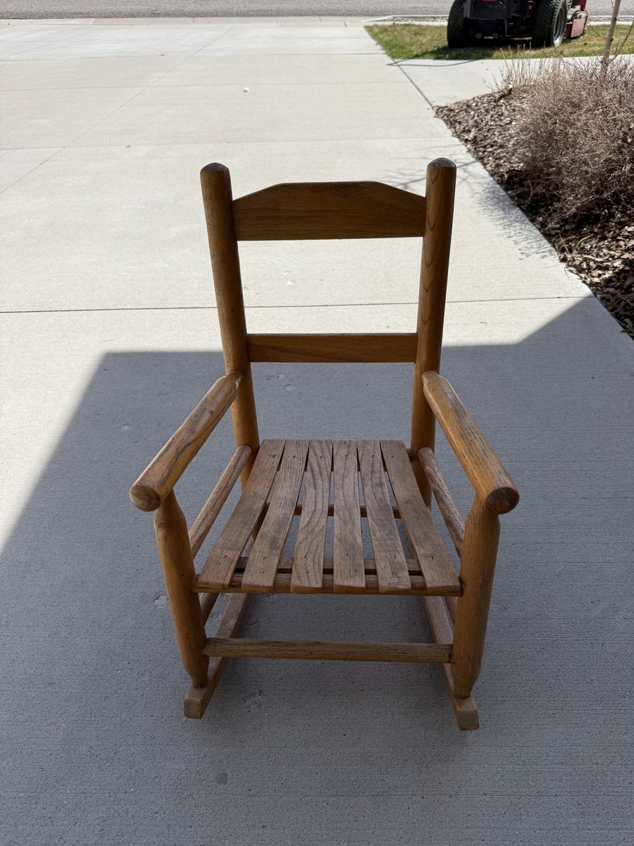 Antique Kids Rocking Chair