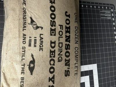 Vintage Johnson Folding Goose Decoys set of 12