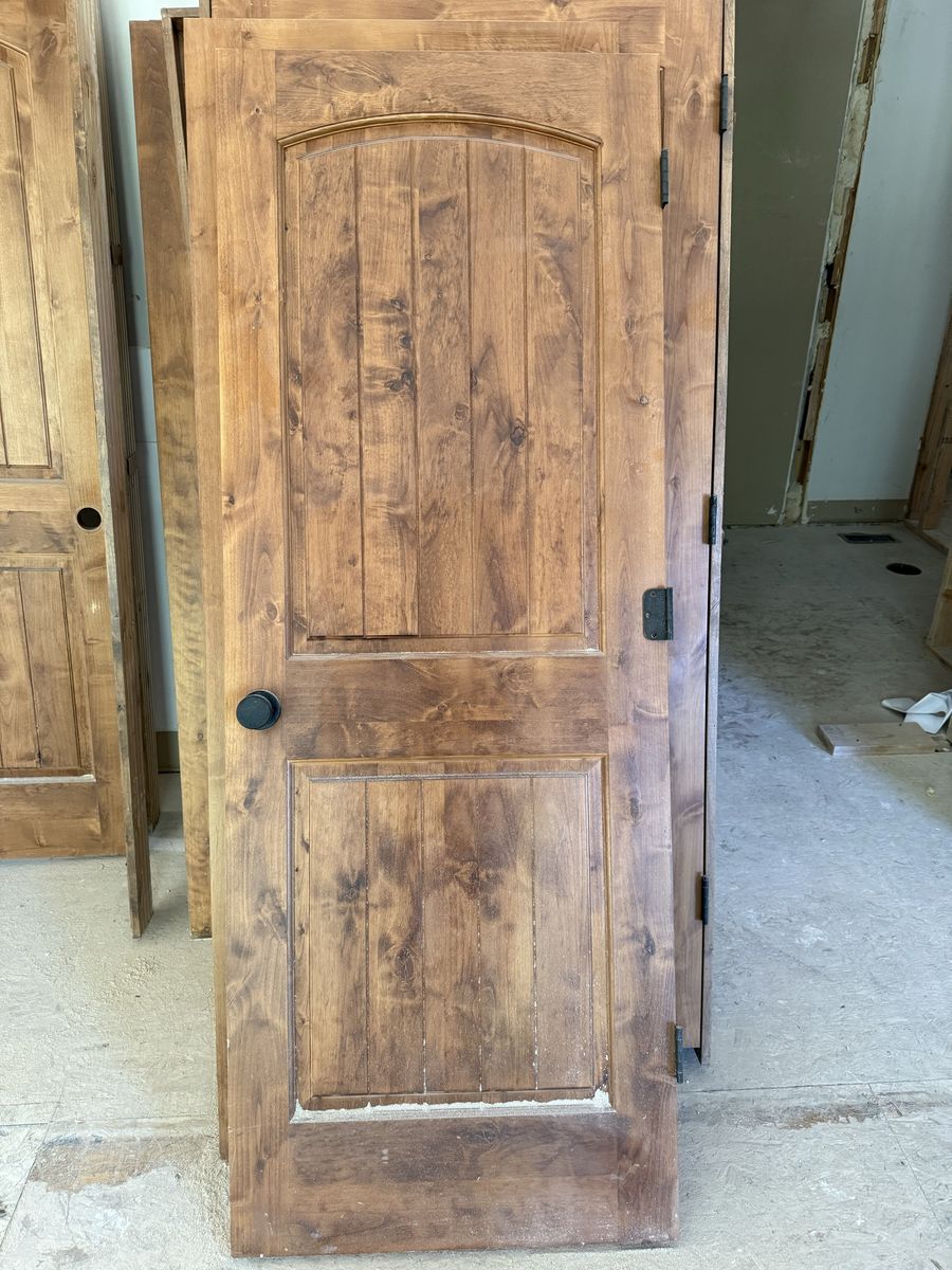 Solid wood interior doors