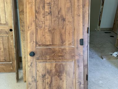 Solid wood interior doors