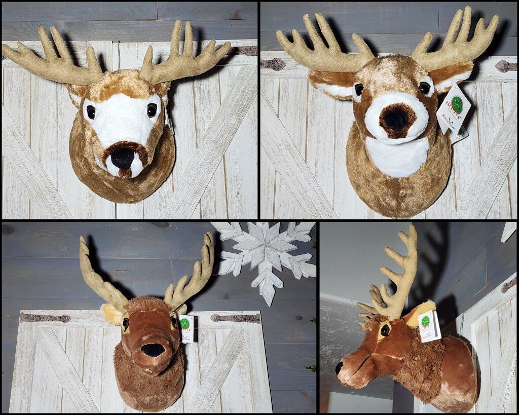 BNWT Adore Stuffed Deer & Elk Heads