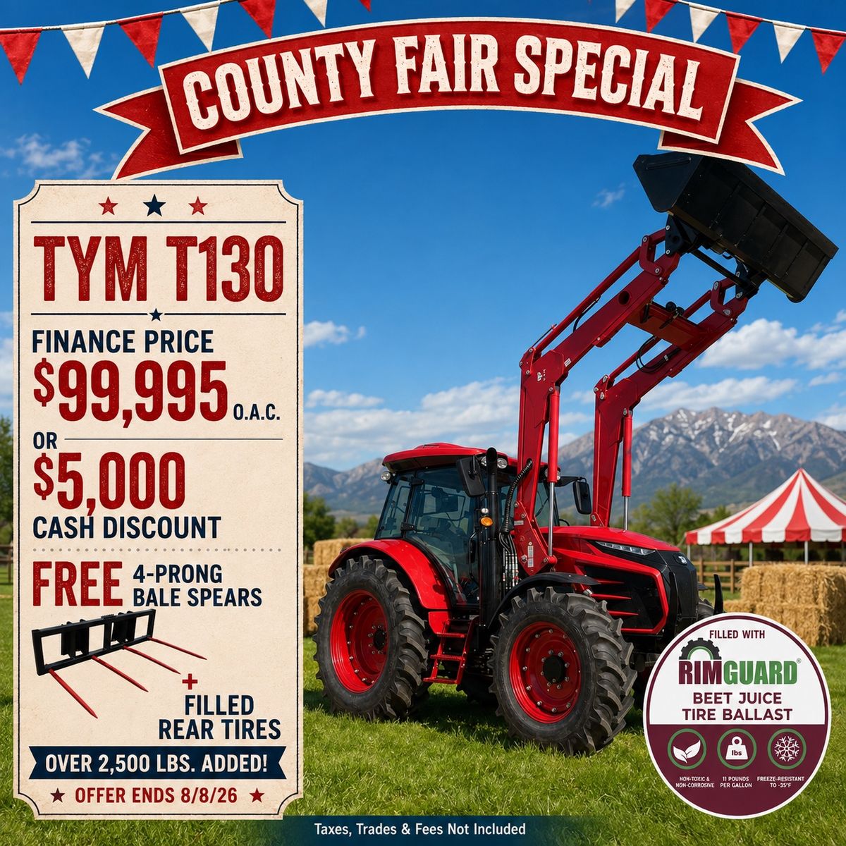 TYM T130 Tractor County Fair Special!
