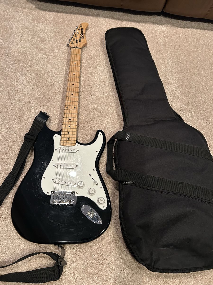Cort Pro Custom Electric Guitar with Soft Case - Black