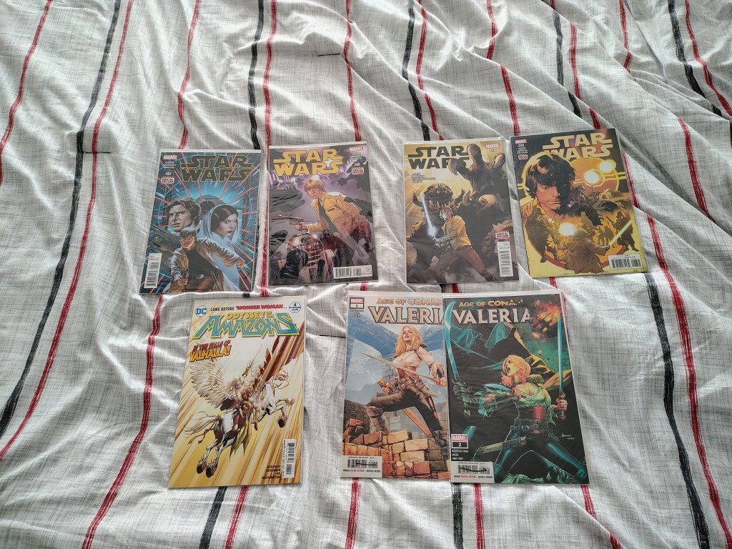 Marvel & DC Comic Books Lot of 7 - Star Wars, Valeria, Odyssey of the Amazons