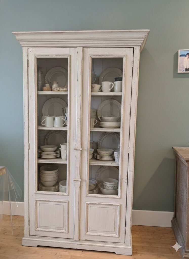 Stunning Large Glass-Door Hutch/Cabinet – Restoration Hardware Style