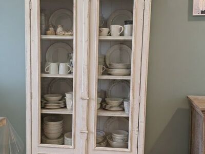 Stunning Large Glass-Door Hutch/Cabinet – Restoration Hardware Style