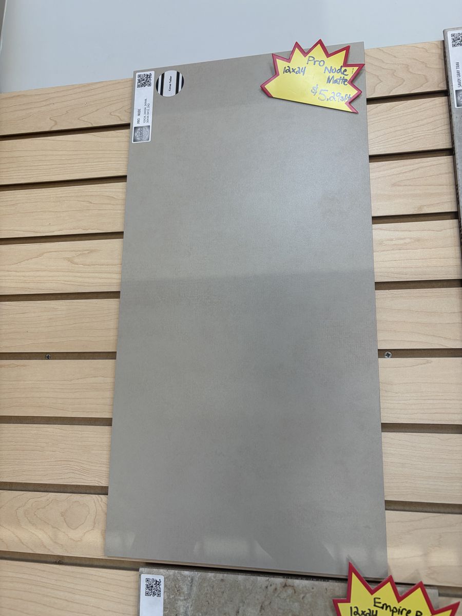 Pro Nude Matte 12" x 24" Tile