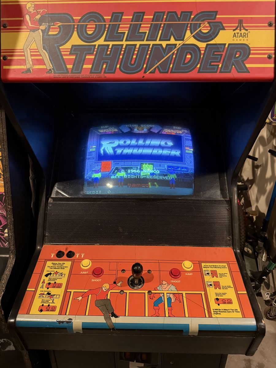 Atari Rolling Thunder Arcade Game