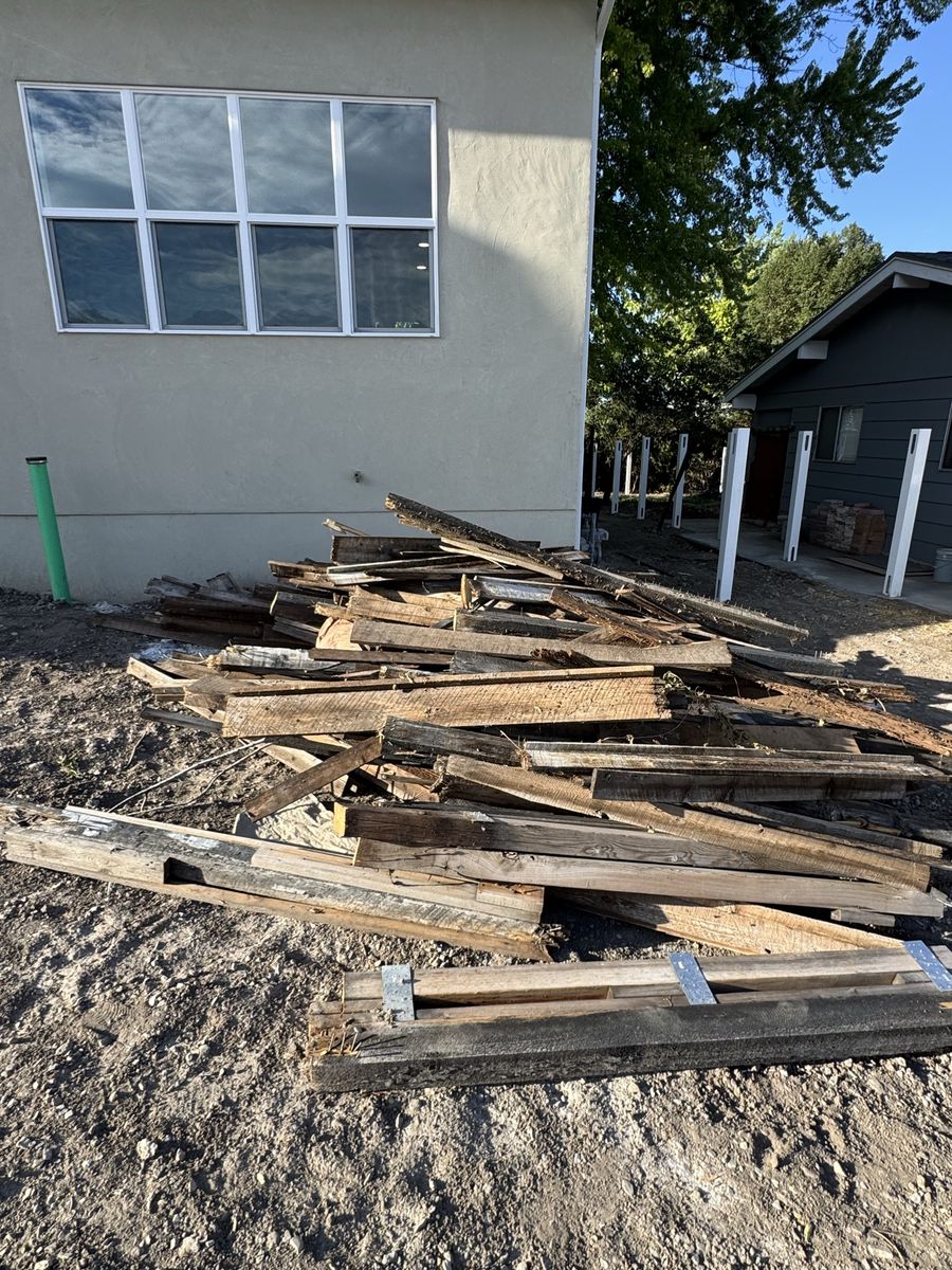 Free Reclaimed Wood, Unused Doors, Windows, Small Stove - Home Renovation Leftovers
