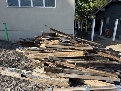Free Reclaimed Wood, Unused Doors, Windows, Small Stove - Home Renovation Leftovers