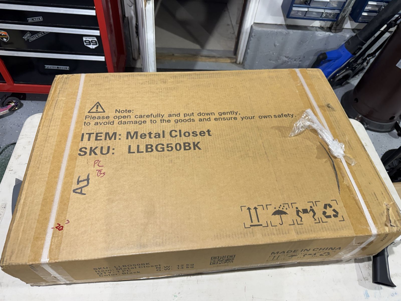 LLBG50BK Metal Closet - Brand New, Black