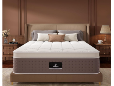 14 Inch King Mattress in a Box, Firm Pocket Spring Gel Memory Foam for Superior Comfort, Pressure Relief, Strong Edge Support